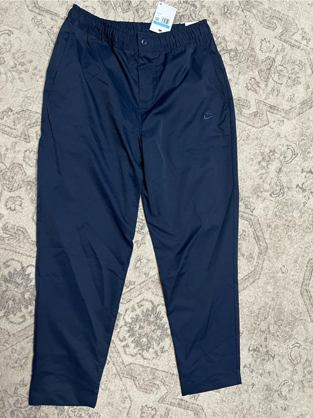 Nike Men's Club Woven Tapered Pants Navy